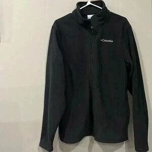 [M]Columbia Men Black Fleece Full  Zip Jacket